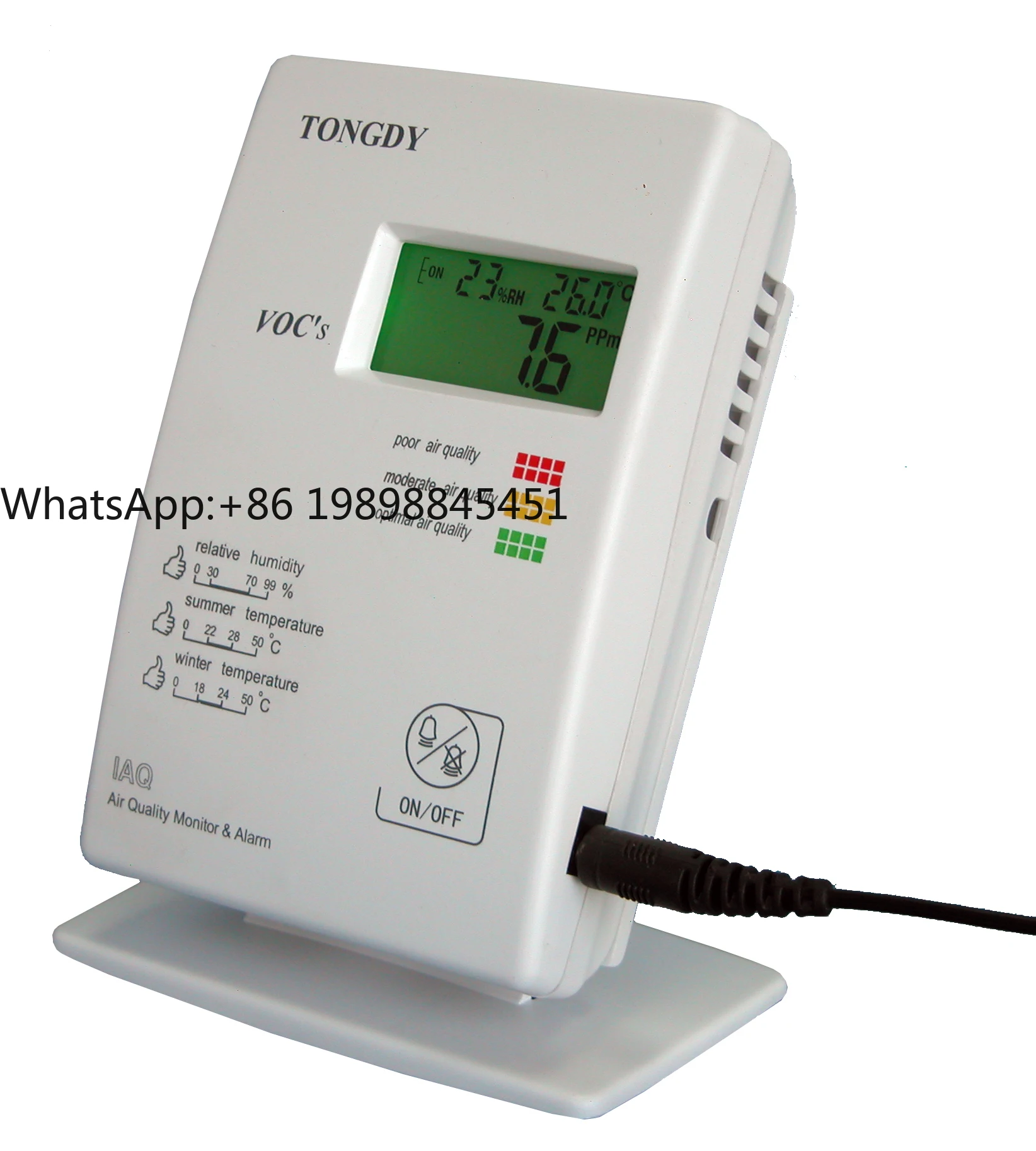 

Tongdy G02 Professional VOC Monitor Indoor Air Quality Sensor CE Certified for Business Use