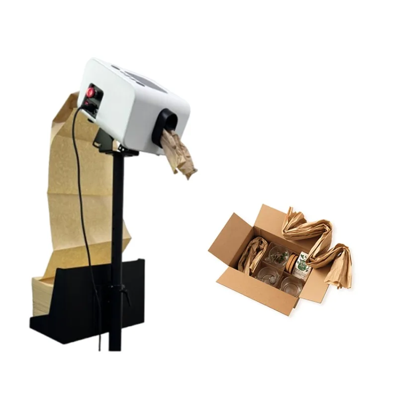 Automatic filling kraft paper filling dispenser protection packaging buffer machine new state paper folding processing