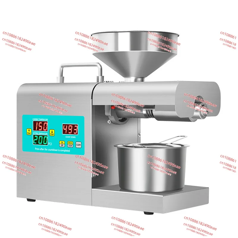 

RG-312 Hot Cold Oil Press Machine English Version Stainless Steel Intelligent Temperature Control Oil Presser 220V/110V