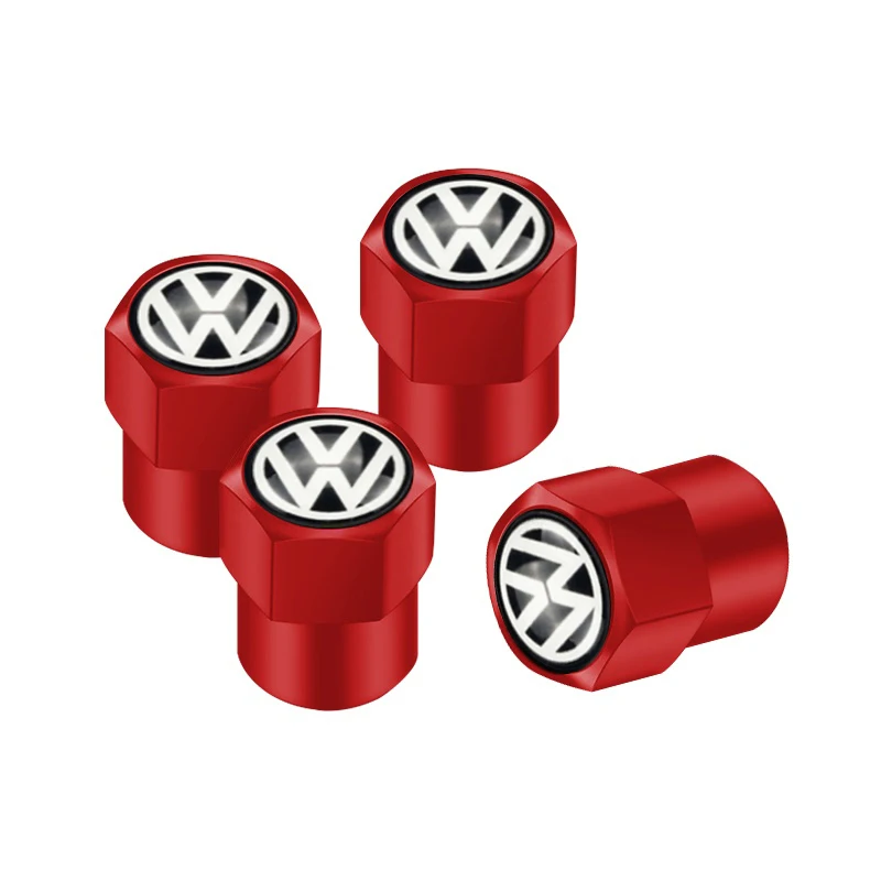 4Pcs Car Tire Valve caps Car Sticker for VW Volkswagen Passat Golf Polo Touran Accessories YHBE-V487 view 3