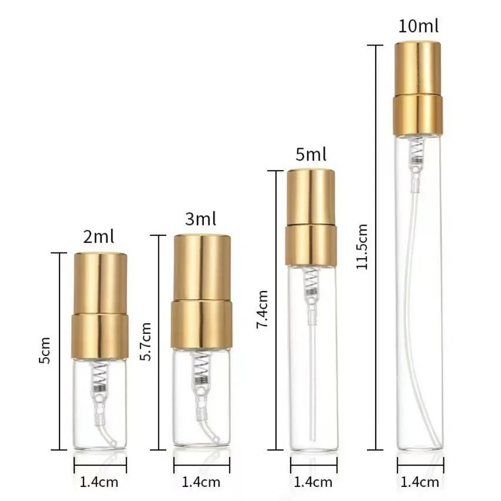 20 Stück 2ML/3ML/5ML/10ML Nachfüllbare Tragbare Glas-Parfümflaschen Leere Kosmetikflaschen Proben-Teströhrchen Reise-Kosmetikwerkzeug – Detail 5