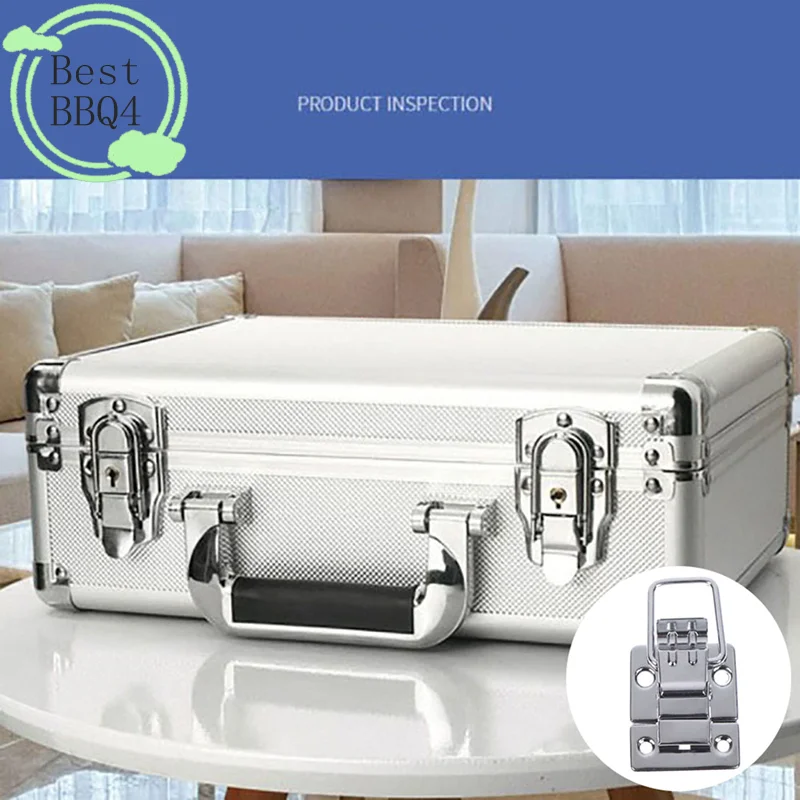 (BBQ4)2pc Vintage Jewelry Wood Box Hasps Drawer Latches Decorative Suitcases Hasp Latch Buckle Clasp Furniture Hardware