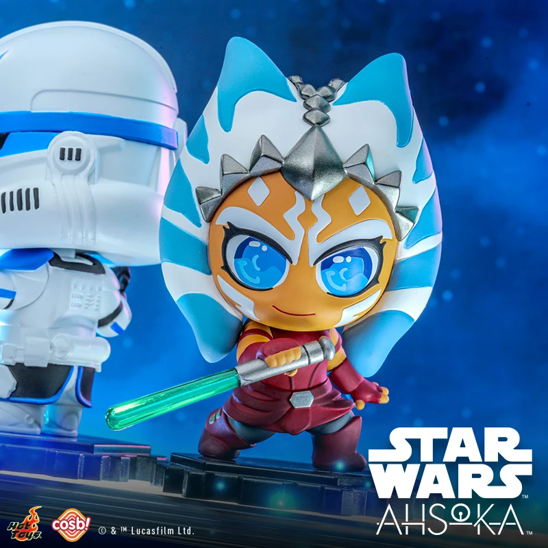 2024 nowe gorące zabawki gwiezdne wojny Ahsoka Tano i Anakin Skywalker Cosbi Mini figurka kolekcjonerska dekoracja stołu prezent urodzinowy dla fanów