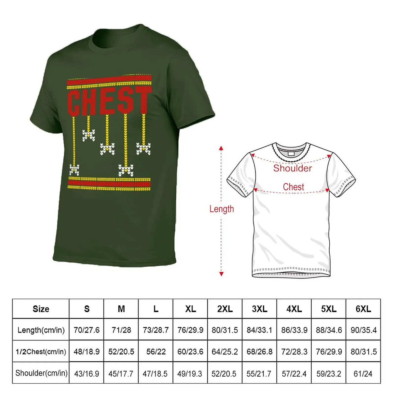 Chestnuts Couples Christmas Ugly Sweater T-shirt - Chest T-Shirt Oversized t-shirt new edition t shirt mens t shirts