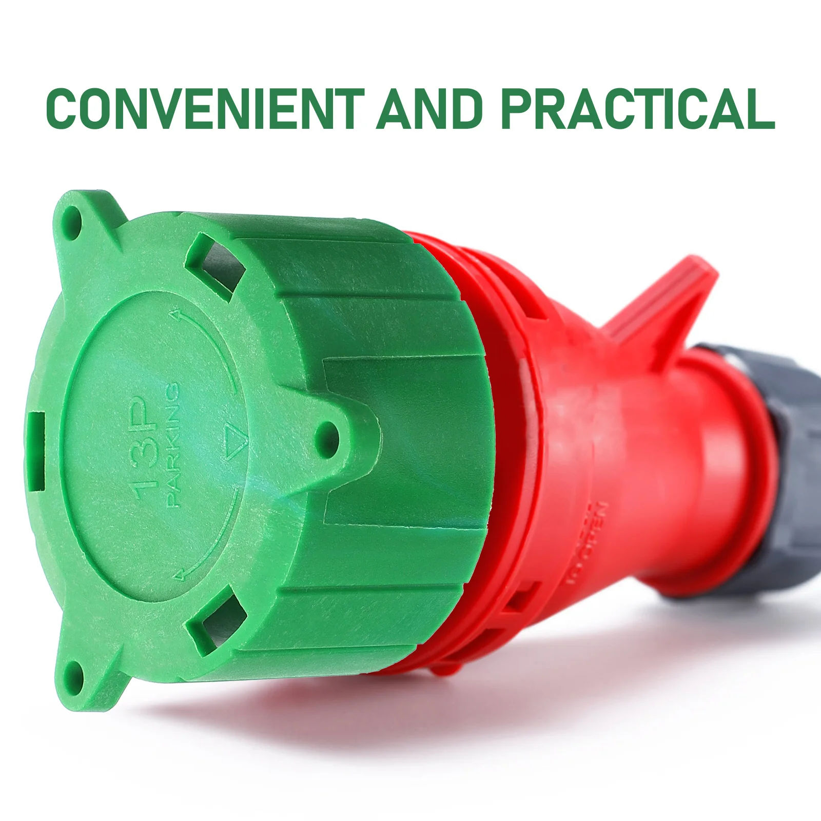 

13 Pin Trailer Connector Cover Protective Cap Alignment Tool for Socket Parking Dust Plug Rv Towing Adapter Protection