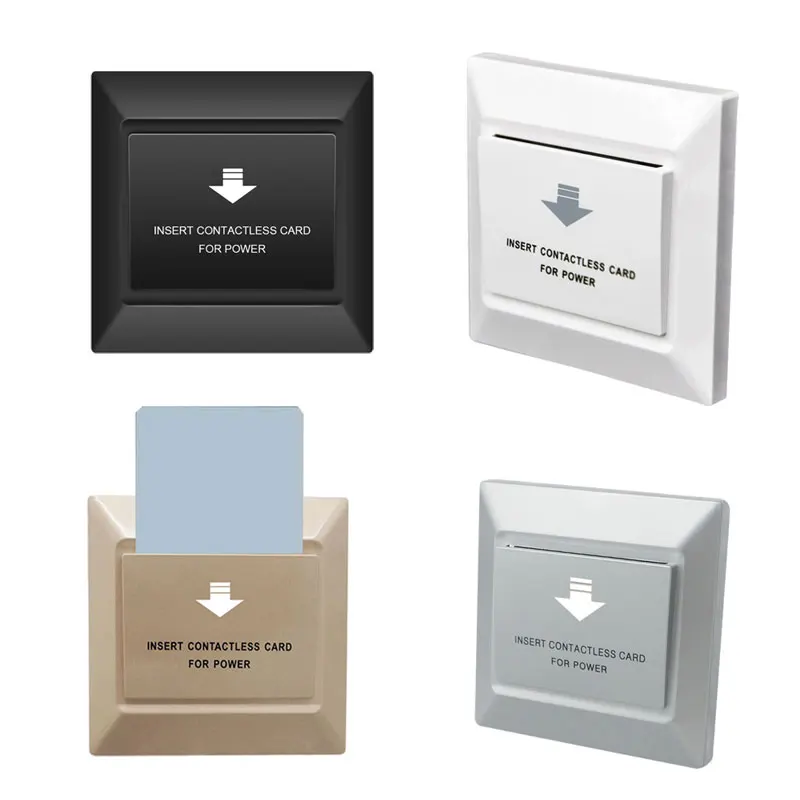 

10 шт. RFID-переключатель энергосбережения, черный, любое качество работы, напряжение 220 В, 40 А, выключение питания с задержкой 15 с