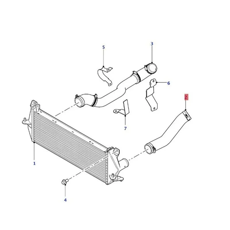 New Cooling System Coolant Pipe Turbo Intercooler Hose LR029650 For Land Rover Defender Parts