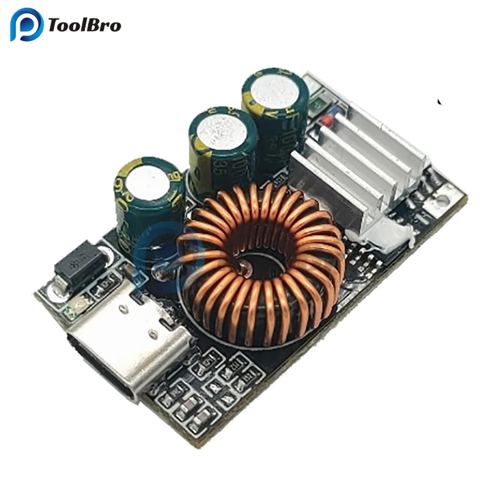 USB Type-C QC3.0 PD3.0 Mobile Phone PPS Quick Fast Charge Step Down Buck Converter Board for iPhone Huawei Xiaomi DIY