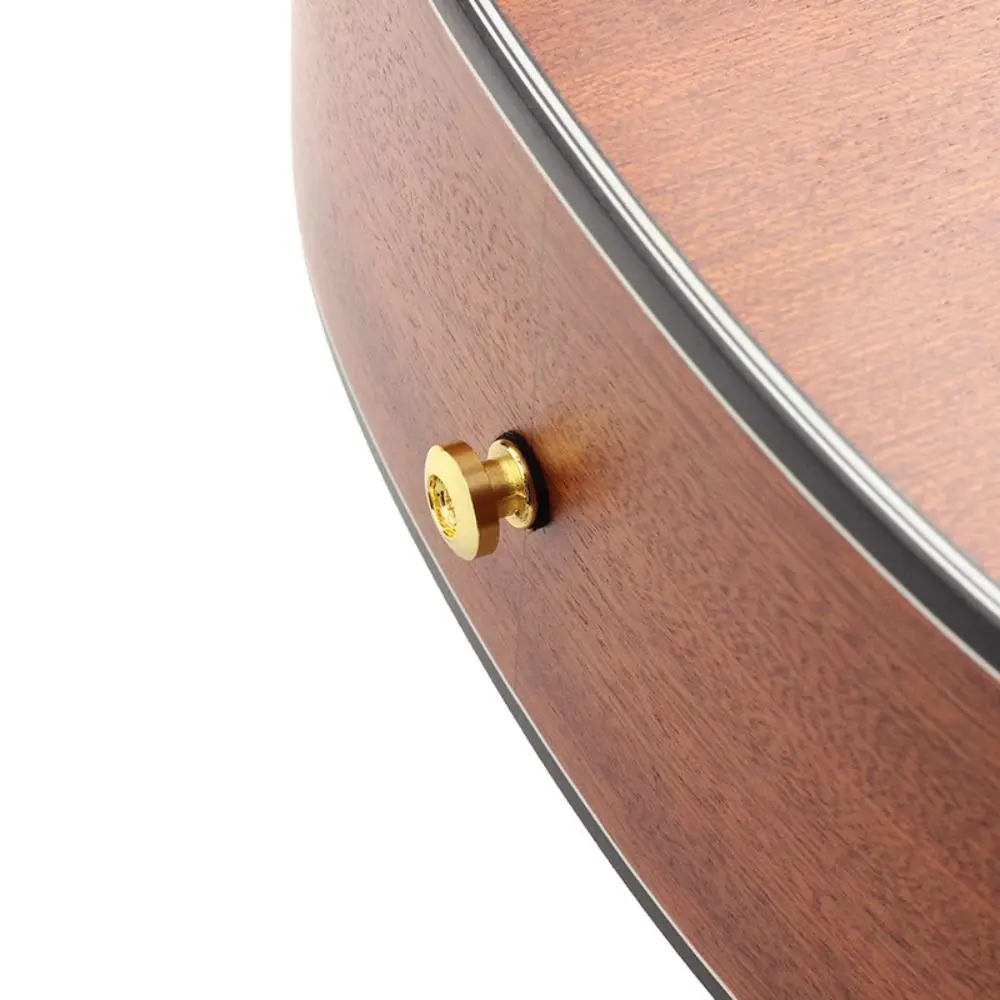 2PCS Iron Guitar Strap Buttons Mushrooms Heads Rose Gold Guitar Strap End Pins Bronze Anti-slip Guitar Strap Locks Guitar Class