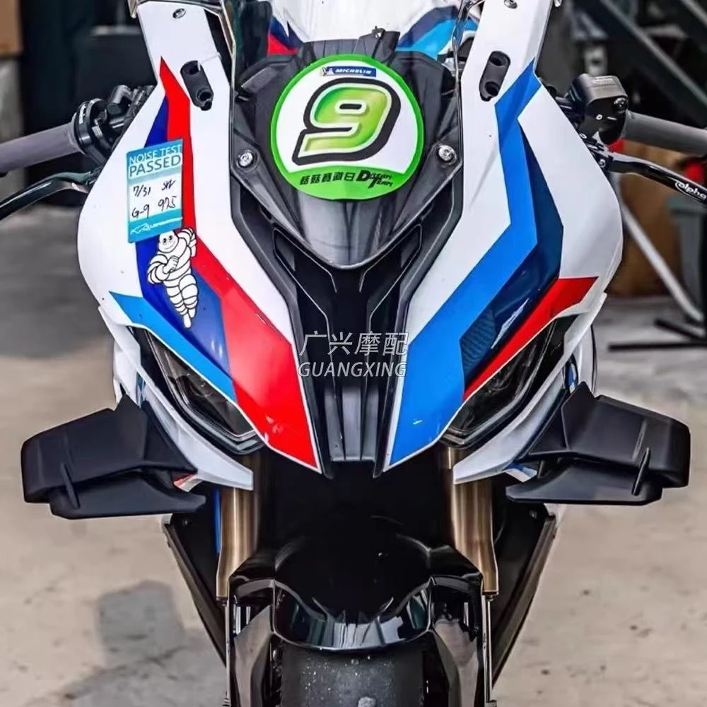 Für BMW S1000RR 2015-2018 Motorrad Frontflügel Verkleidung aerodynamischer Spoiler Winglets Frontspoiler Unterspoiler Seitenflügel