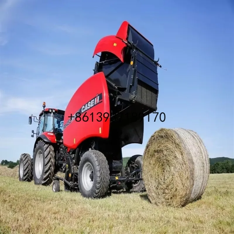 Agriculture Machinery Hay Baler Walking Tractor Round Net Round Baling Machine Round Straw Hey Baler