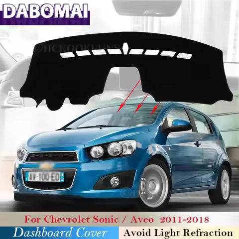 Accessories Dash Board Sunshade Carpet T300 RS Dashboard Cover Protective Pad for Chevrolet Sonic AVEO Holden Barina 2012~2018
