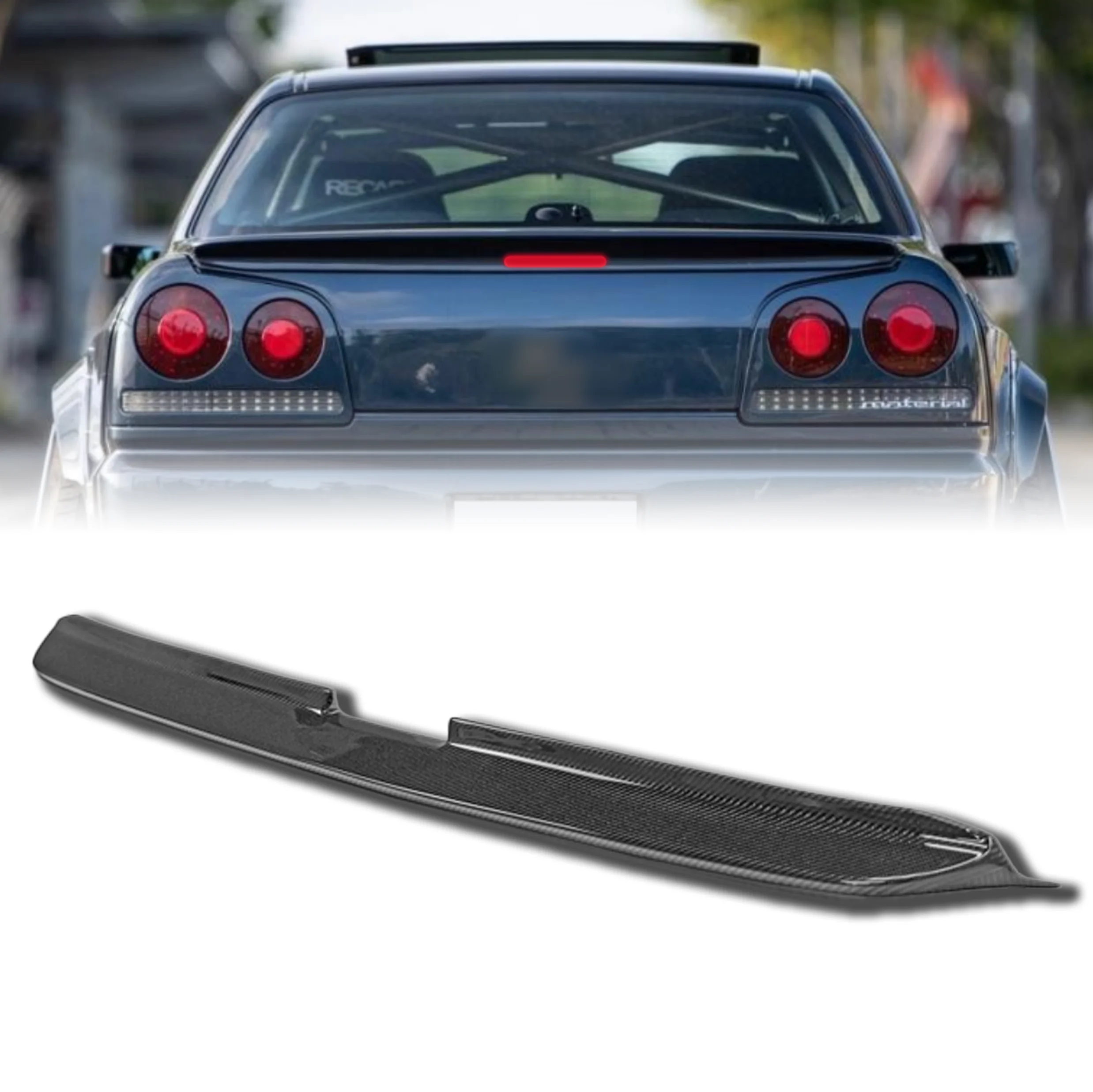 

Высококачественный спойлер заднего крыла для Nissan R34 HR34 Skyline Sedan EPA Type 2, обвес для 4-дверной модели"