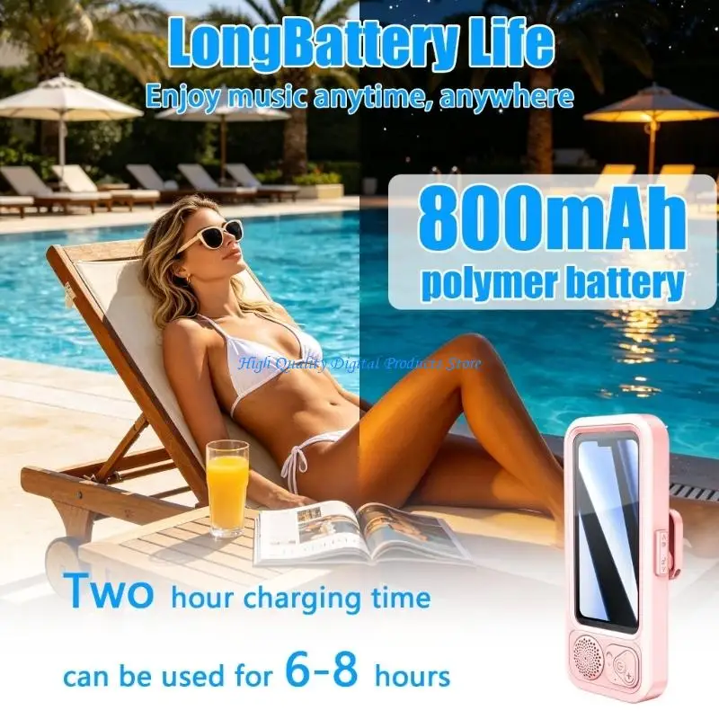 U2JE Protective Waterproof Device Holder For Bath Kitchen Featuring Gentle Lighting Effect