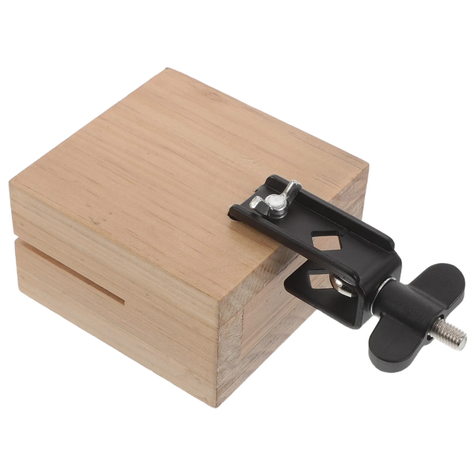 

Wooden Cowbell Jam Block Percussion Instrument Mini Cow Bell for Drum Kit Practice Festival Performances Hand Held Music