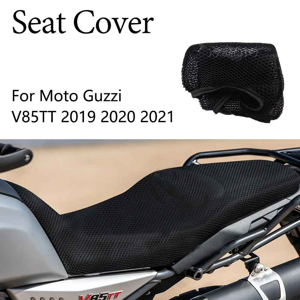 

For Moto Guzzi V85TT V85 TT 2019 2020 2021 Motorcycle Seat Cover Heat Insulation 3D Mesh Breathable Non-Slip Protection Cushion