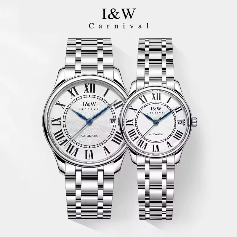 IW Carnival Women Mechanical Wrist Watches Automatic Movement Famous Brand Accessories Ladies Sapphire Mirror Waterproof Watch