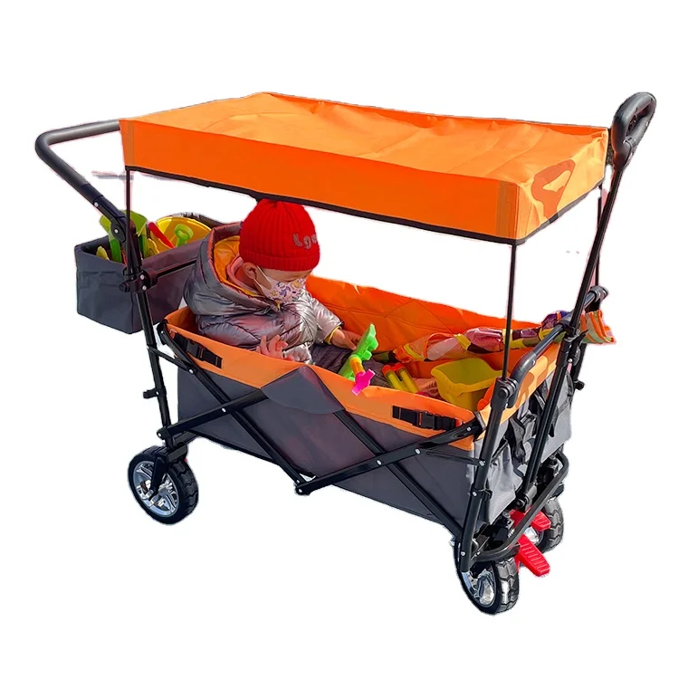 Outdoor Wagon Stroller for Children Picnic Beach Camping Trolley