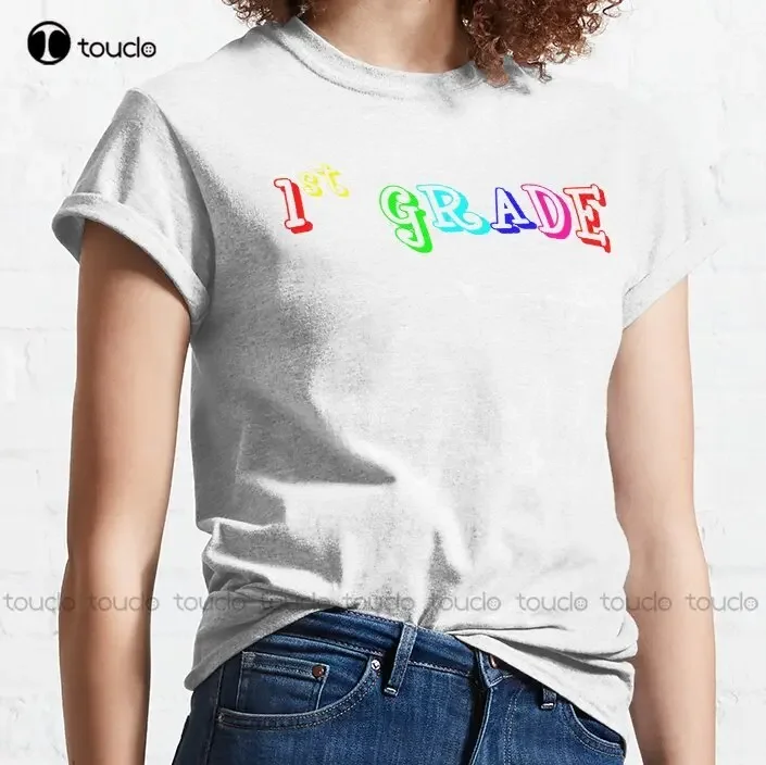 First Grade Squad Trending T-Shirt Tshirt For Women High Quality Cute Elegant Lovely Kawaii Cartoon Sweet Cotton Tee Shirts New