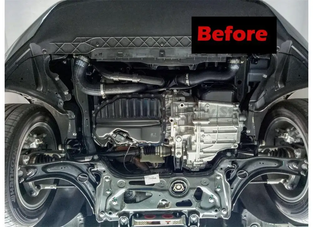 لوحة حماية المحرك المقاومة للصدمات ثلاثية الأبعاد مطبوعة معززة درع مثالي مناسب للسيارة تحت الجسم لسيارة Volkswagen Tiguan X 2021