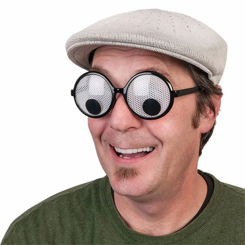 Eyeball Rolling Glasses Funny Glasses for Cosplay Costume Eyeglasses Halloween Costumes Accessory XKYJ01