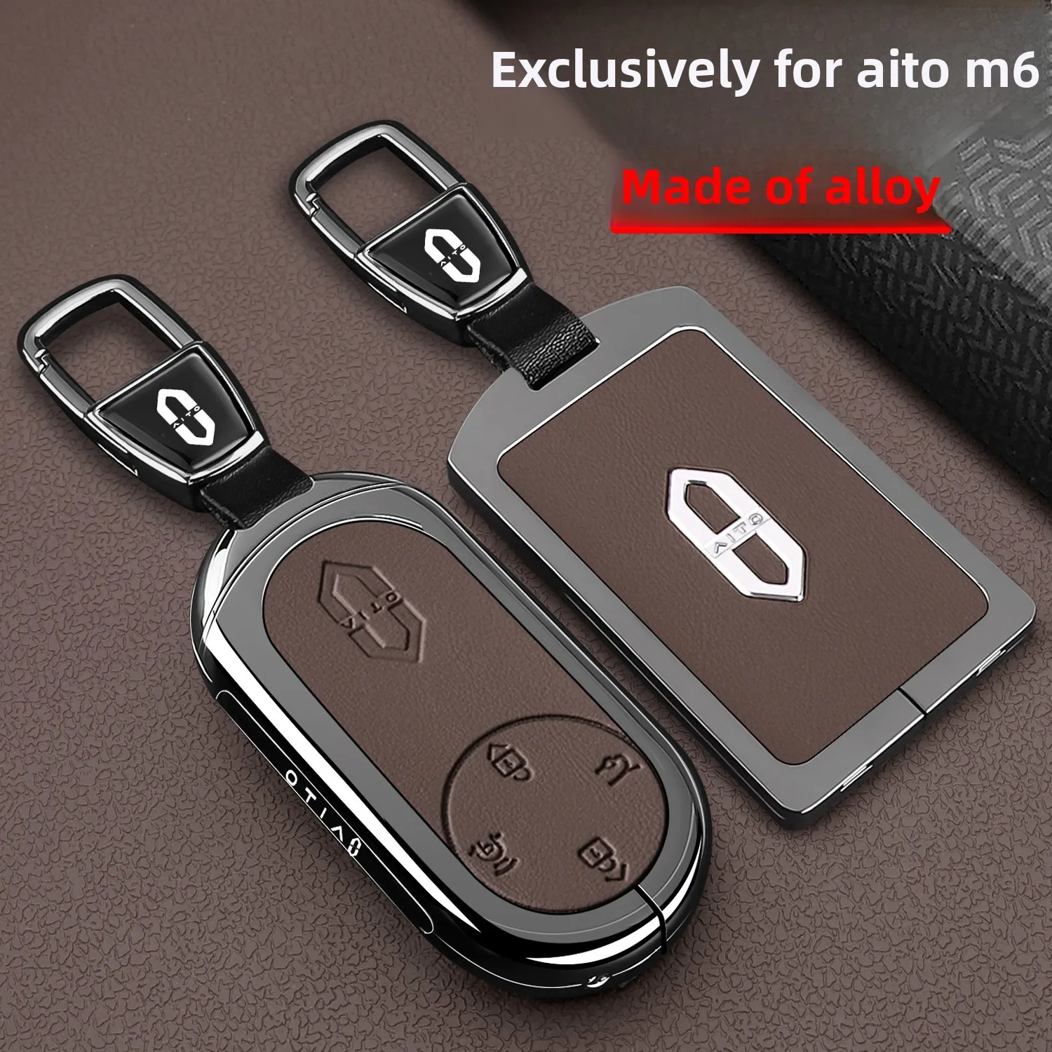 WENJIE M6 Keycase Special 2026 New M6 Card Premium Car Metal Shell Protection Buckle for Men and Women