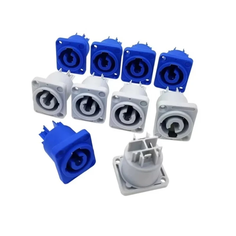 10pcs Powercon Connector 3 Pins 20A 250V Power Speaker Panel Socket Female For LED Screen Stage Lighting