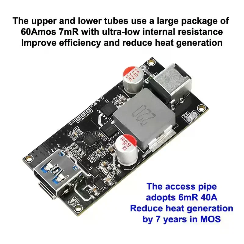 PD100W/PD140W Quick Charging Desktop Charger Module Full Protocol DIY Motherboard Single/Dual-Channel Charger Module