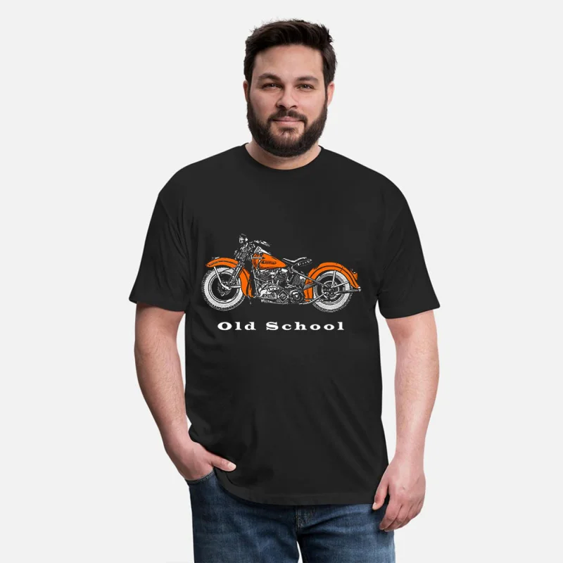 

old school classic motorcycle Gift t shirt for Cafe racerFull Of Spee Graphic clothes 100% cotton printed tee All size Tops