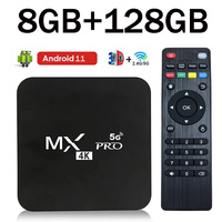 MX-PRO TV Box 8GB 128GB Android 11 Support 4k HD 4G 5G Dual WiFi Amlogic S905 Quad-Core H.256 3D iptv