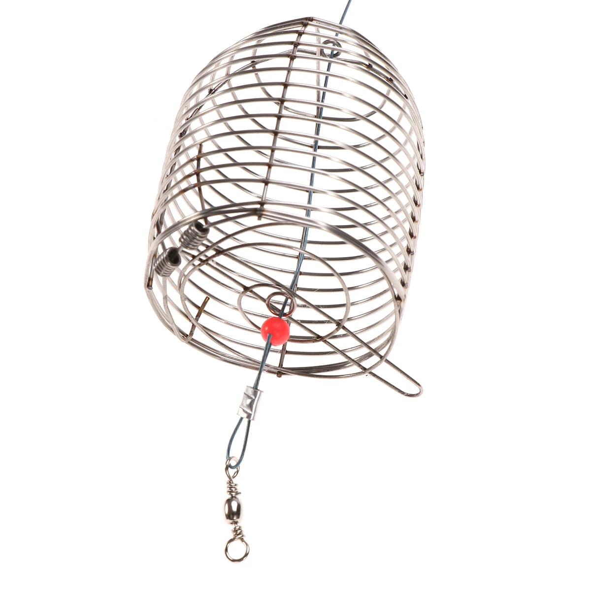 

6pcs Fish Bait Cage Stainless Steel Fishing Lure Trap Small Sized Portable Crab Lobster Minnow Shrimp Crawfish