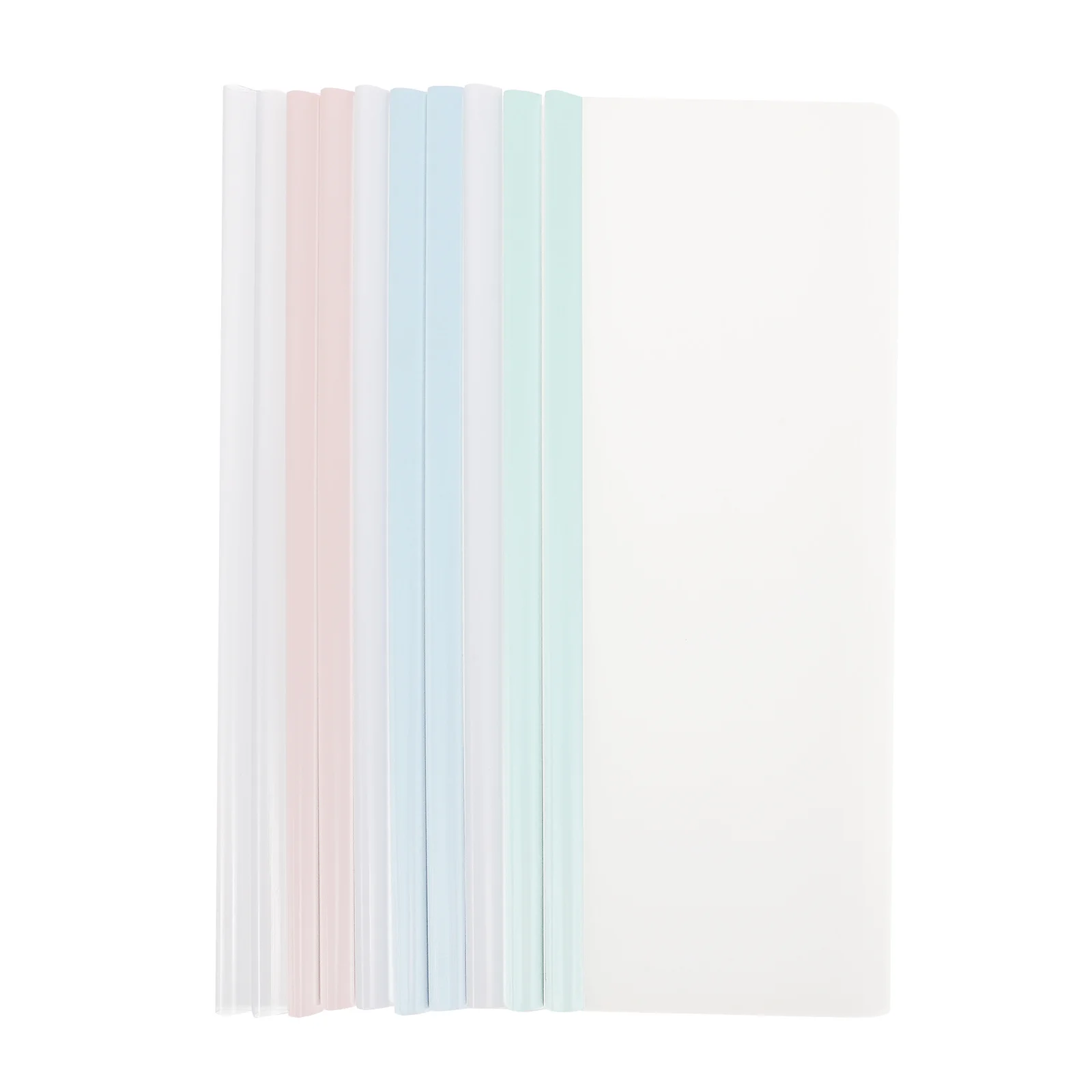 

10pcs A4 Folders Plastic Storage Files Lightweight Document Organizers For Office Home School Simple File Folders Paper Report