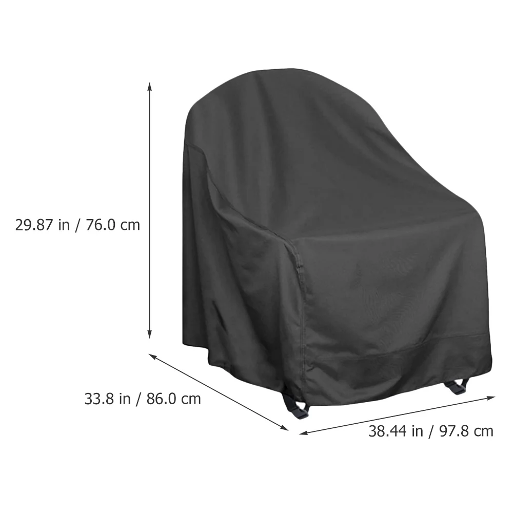 

Waterproof Dust-Proof Garden Chair Cover Oxford Fabric Rocking Chair Protector Sun Rain Frost Resistance for Outdoor Patio