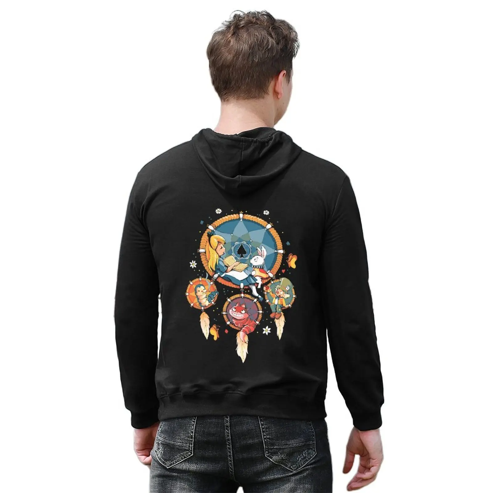 Dream Catcher Wonderland Hoodie korean clothes fashion men men's winter sweater big size hoodie