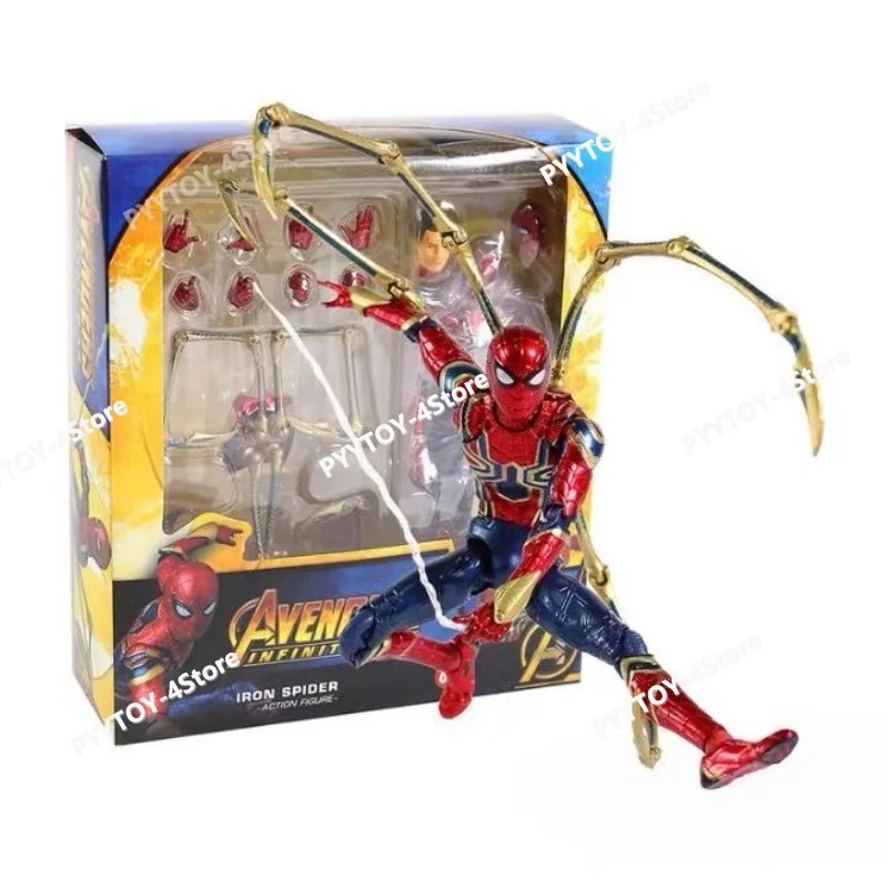 

Bandai Joint Mobile Handmade Spider Man Doll Ornament Model Desktop Room Decoration Festival Surprise Gifts Anime Accessories