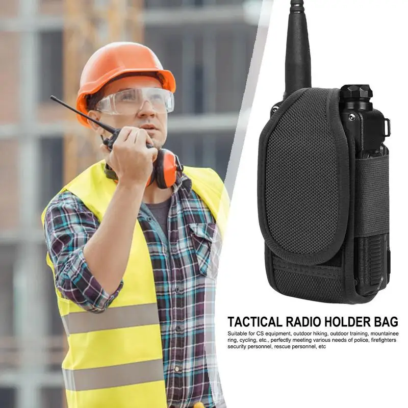 

Walkie Talkie Holder Waterproof Nylon Portable Abrasion Resistant Thickened Can Be Used with Handbags Duffel Bags Outdoor Campin