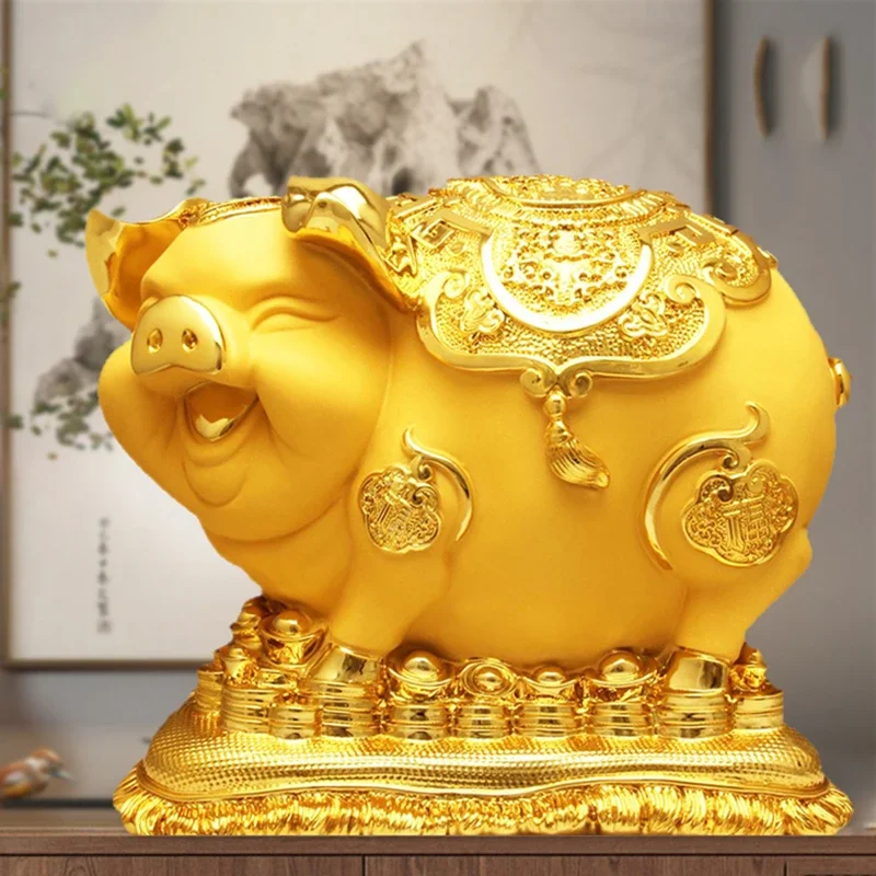 Large Lucky Money Boxes Organizer Pig Euro Coin Saving Children Piggy Bank Family Hide Toy Adult Mystery Hucha Home Decoration