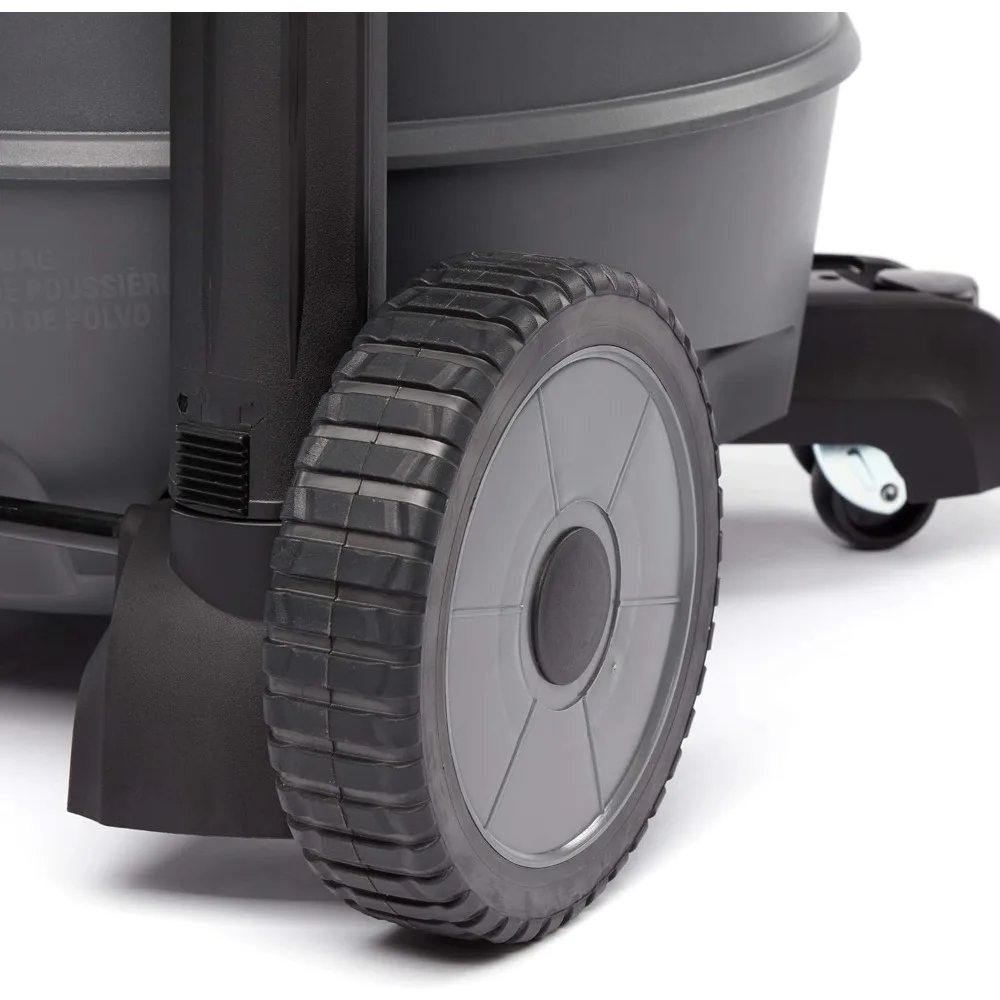 62723 مكنسة حمراء 16 جالون RT1600 رطبة/جافة، رمادي داكن وأحمر