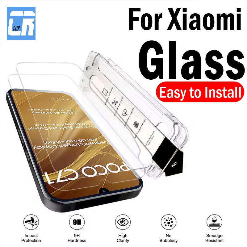 

Защитная пленка премиум-класса премиум-класса для Xiaomi Poco C75 C71 C65 C61 C55 C40, автоматическая установка, защитное закаленное стекло без пыли