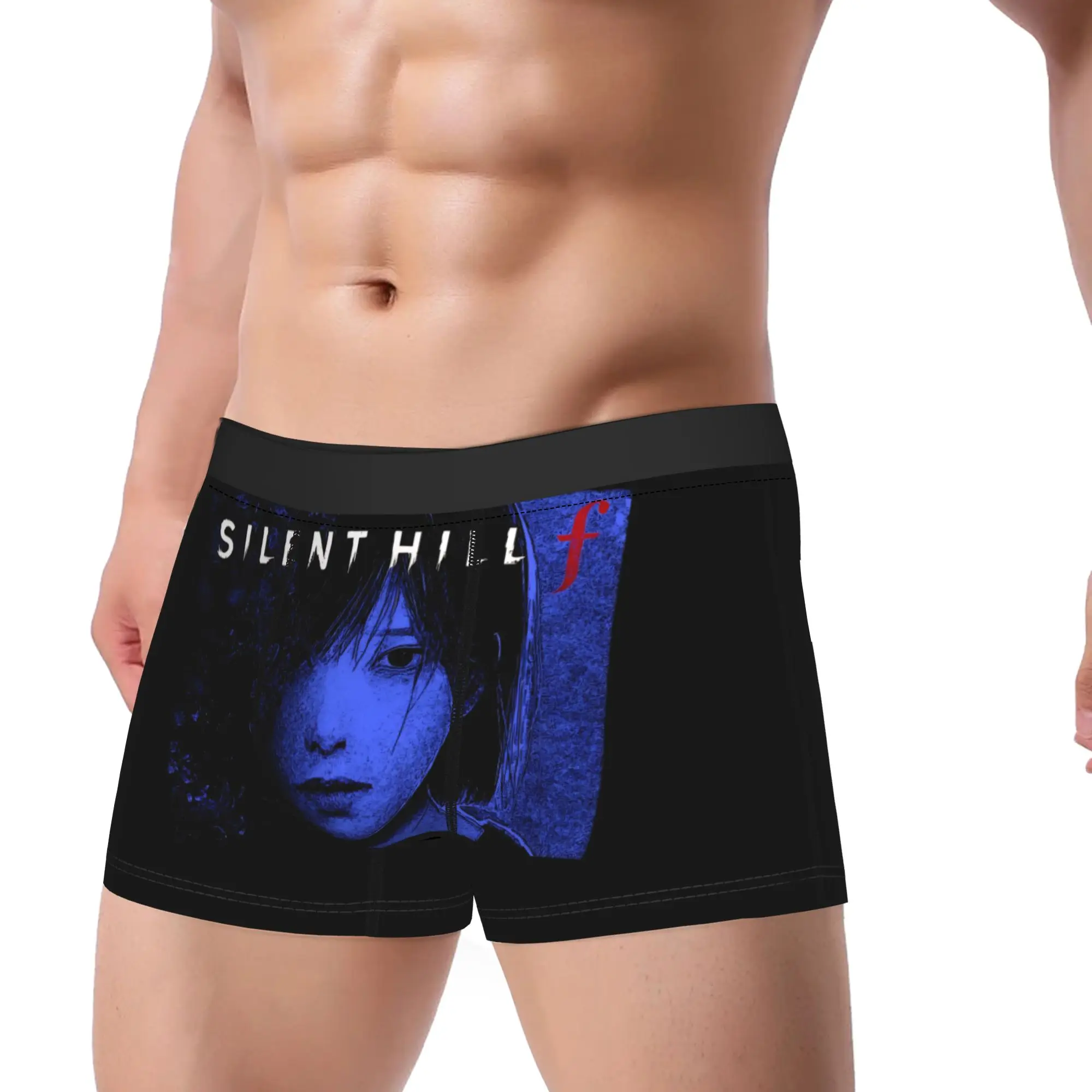 

Мужские трусы-боксеры, шорты, трусики Silent Hill F, эксклюзивное нижнее белье со средней талией ужасов, мужские популярные трусы больших размеров