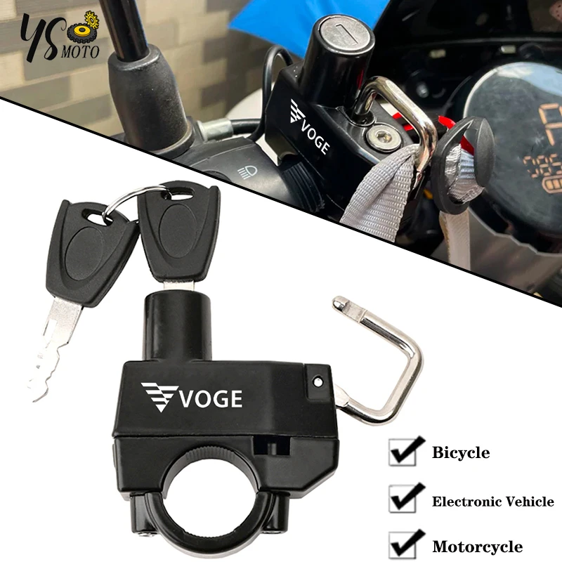 New For Loncin Voge 200AC 300AC 300R 500DS 500R 650DS ER10 High quality Motorcycle CNC Accessories Helmet Lock Anti-Theft Helmet