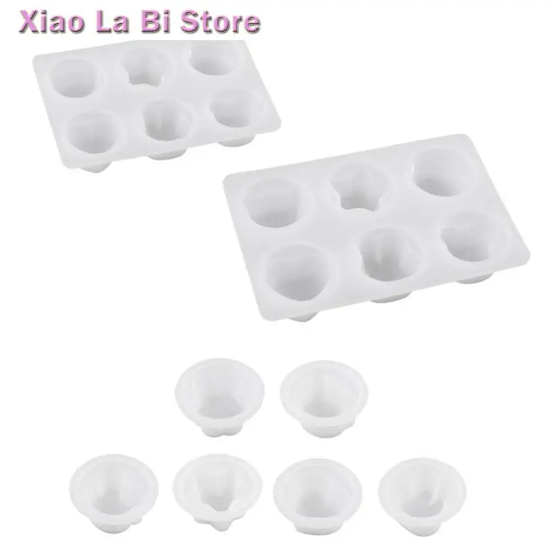 

XXFD Nonstick Heart Star Animals Silicone Mold for DIY Keychain Pendant