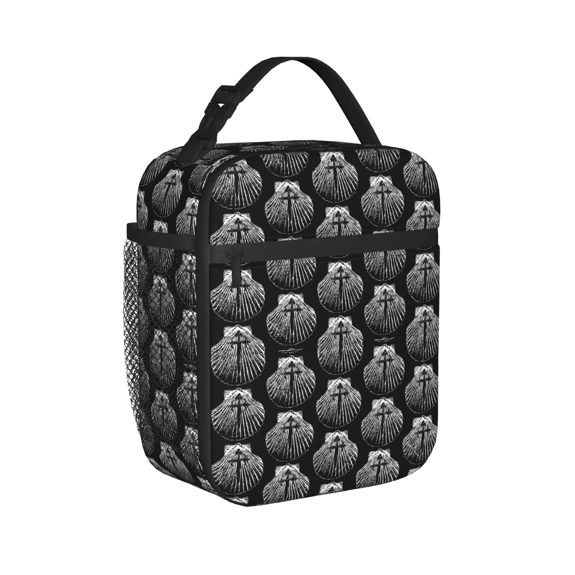 The Pilgrim camino De Santiago-cross Insulated Lunch Bag Bag Lunch Container Knights Templar Tote Lunch Box Bento Pouch College