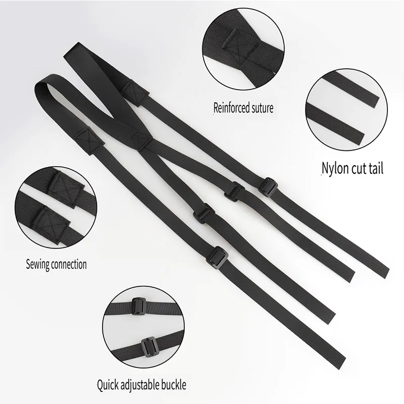 전술 MOLLE 하네스 - 야외, 에어소프트 및 하이킹 장비용 군용 나일론 어깨 스트랩