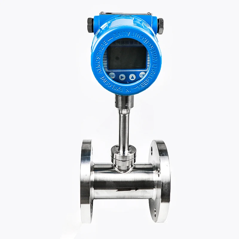 Flowmeter Vortex Online Presisi Tinggi untuk Gas Panas, Mass Flow Meter 2 Inci untuk Gas Butana