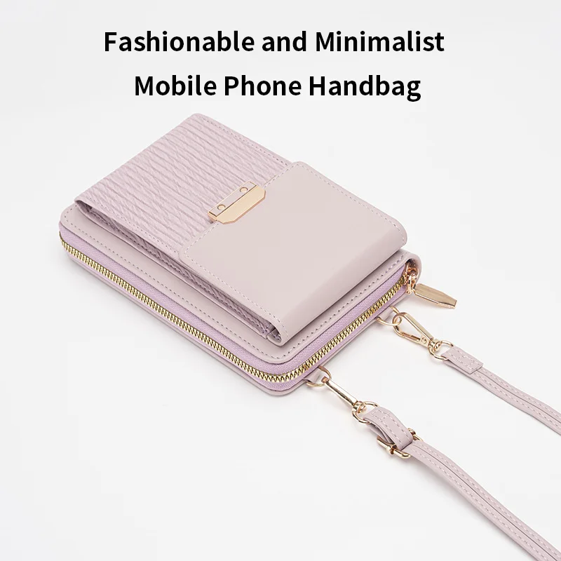 

Ручная сумка для телефона из искусственного материала предотвращает дождевую пыль, двухслойная сумка для смены, сумка для карт, модная простая многоцветная сумка