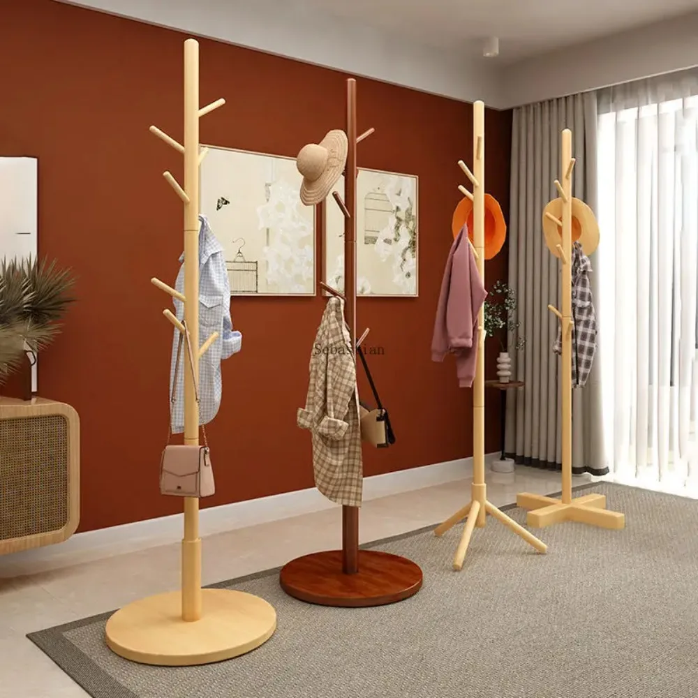 Natural Wooden Clothes Rack Stand Branch standing Handbag Hat Coat Hanger Living Room Clothing Organizer Home Nordic Furniture