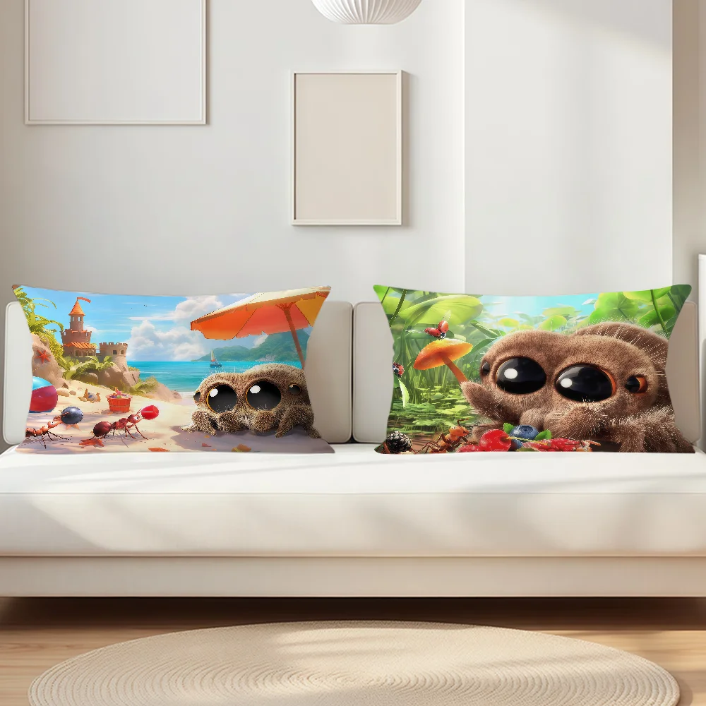 Cartoon L-Lucas The S-Spider Pillow Case Suitable For Decorating Homes Bedrooms Children Room Sofas And Other Places