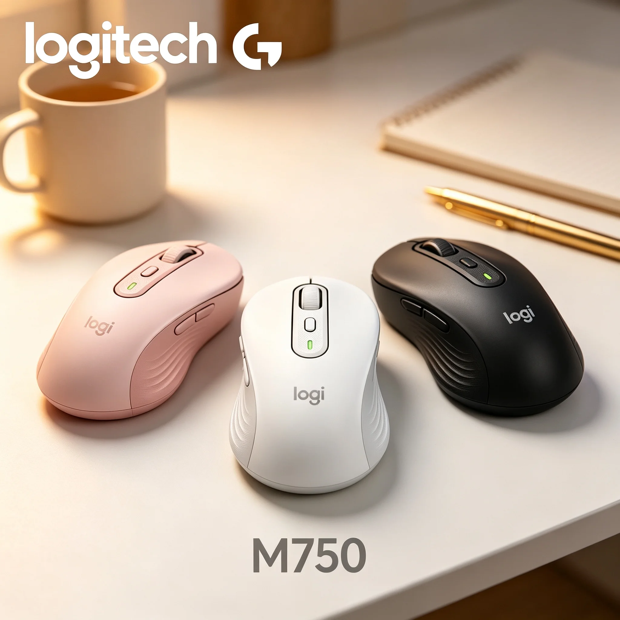 Logitech M750 Responsive Button Wireless Mouse Fast Click Reaction For CS FPS Combat And Quick Contract Office Form Input