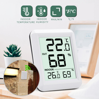 30-100M Wireless Digital Indoor Outdoor Thermometer Hygrometer Weather Station Digital Electronic Thermometer Weather station